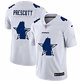 Nike Cowboys 4 Dak Prescott White Shadow Logo Limited Jersey Yhua,baseball caps,new era cap wholesale,wholesale hats